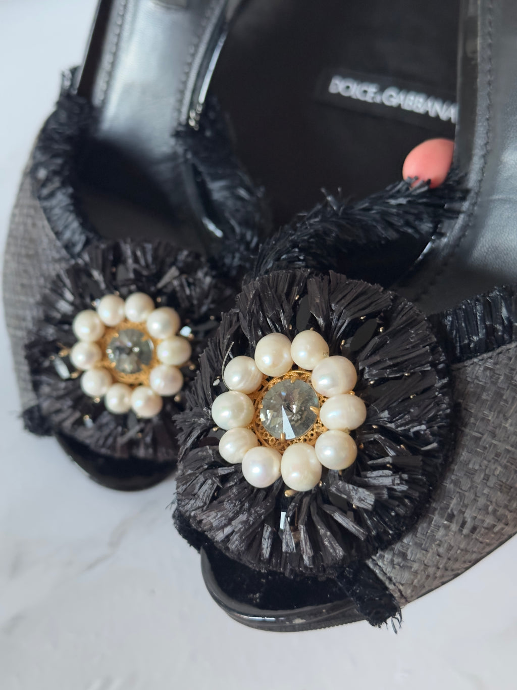 2000s Dolce & Gabbana Raffia Mules - EU38,5