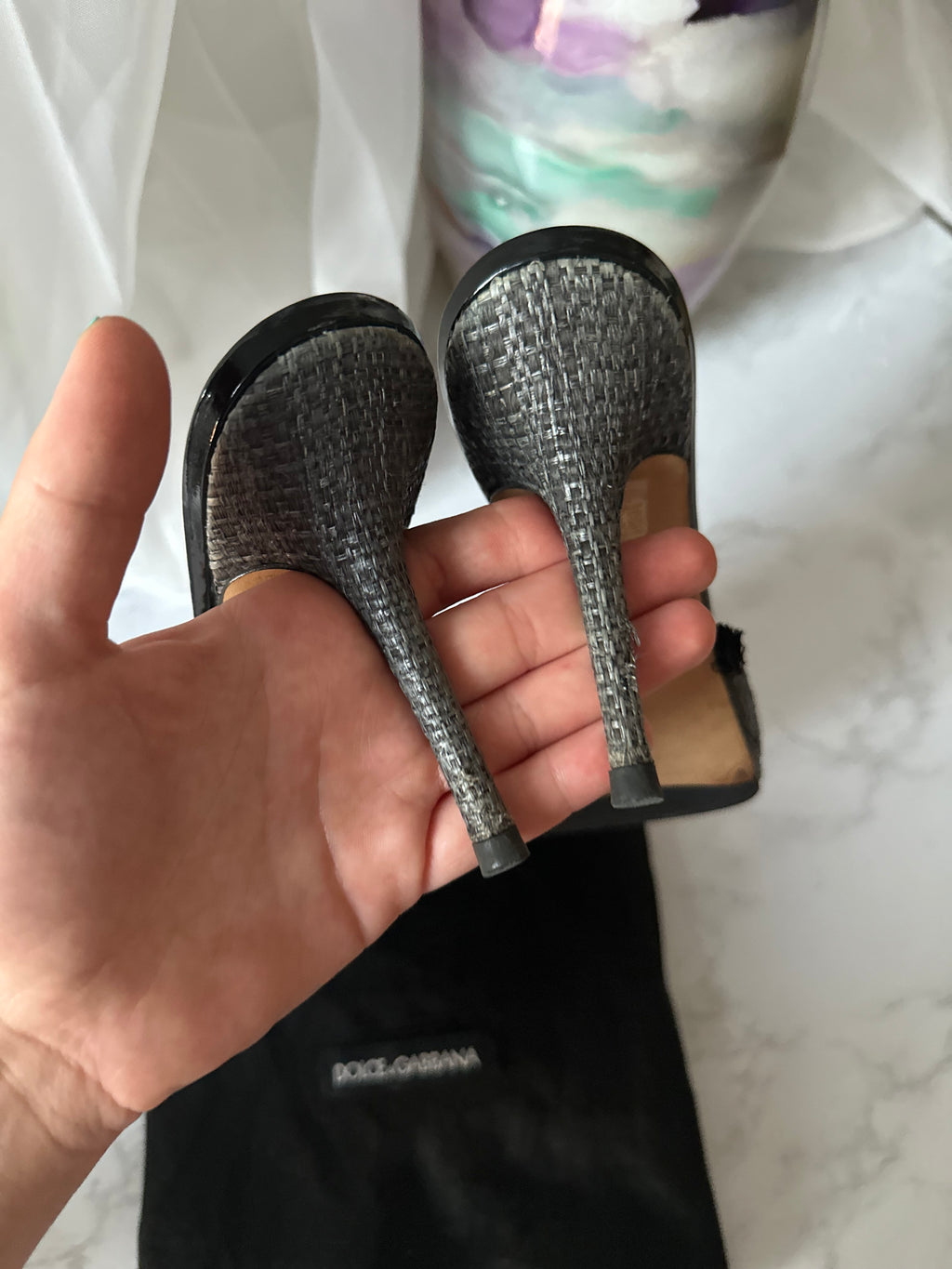 2000s Dolce & Gabbana Raffia Mules - EU38,5