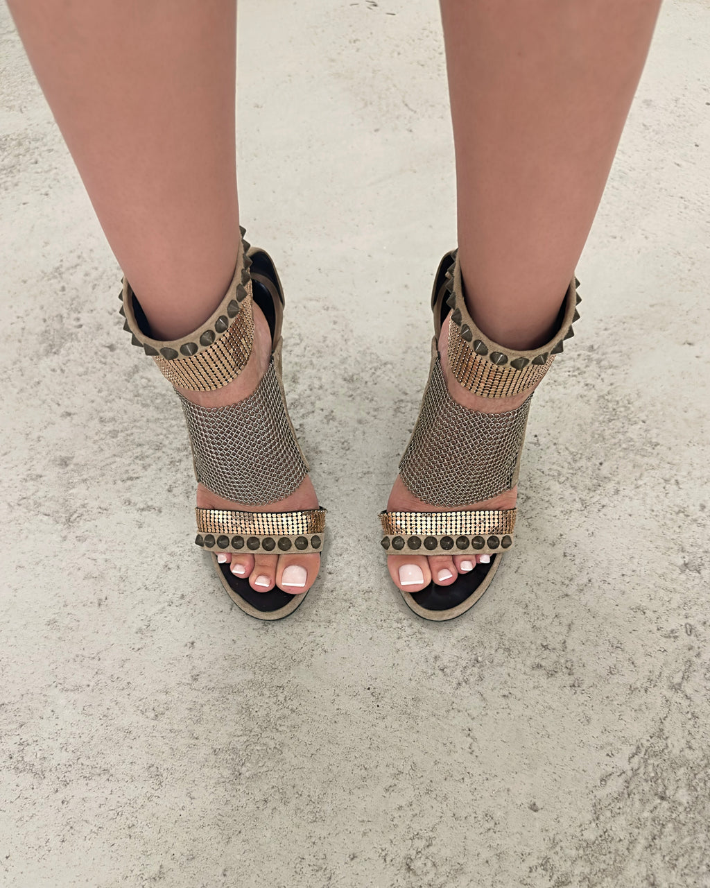 2009 Balmain x Giuseppe Zanotti Chainmail Heels - EU38