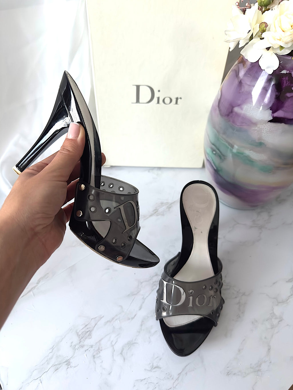 2000s Dior by John Galliano Jelly Mules - EU36