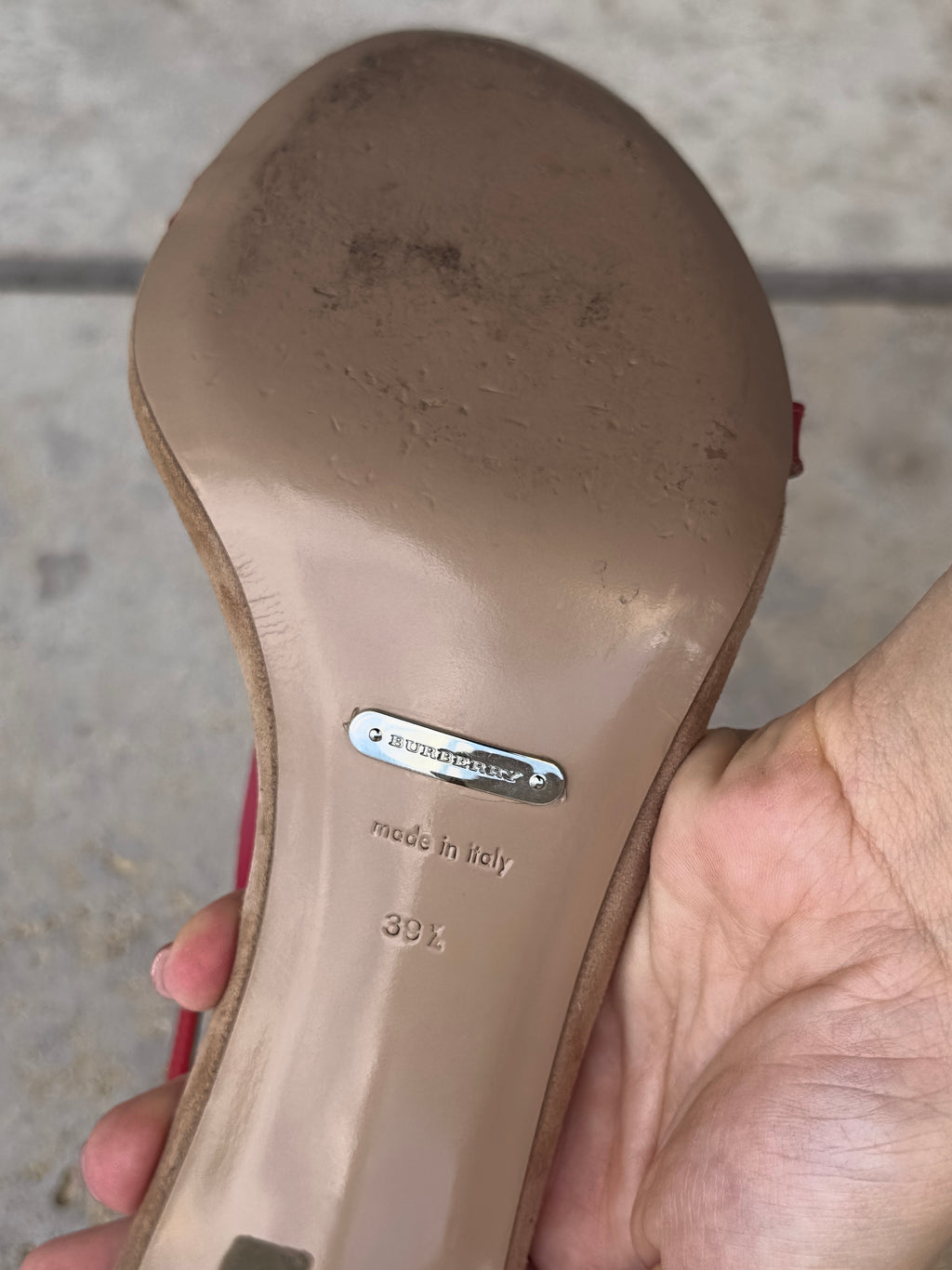 SS2014 Burberry Prorsum T-Strap Vinyl Heel - EU39,5