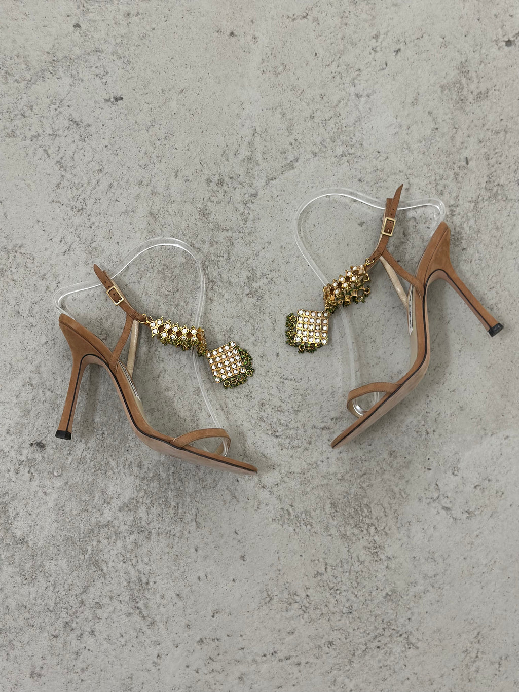 Jimmy Choo Siam Embellished Strappy Sandals - EU36,5
