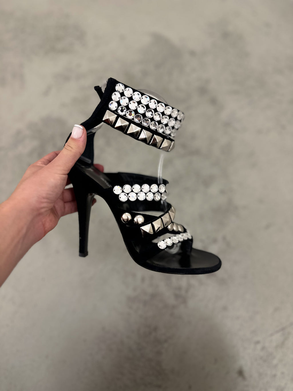 F/W2009 Balmain x Giuseppe Zanotti Studded Crystal Heels - EU38