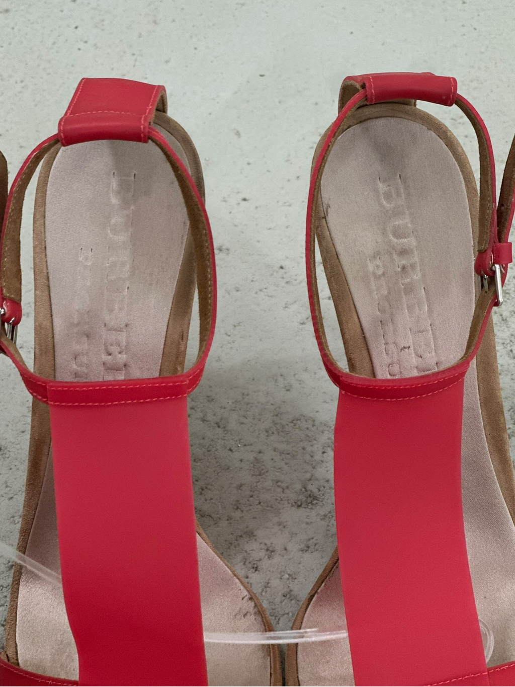 SS2014 Burberry Prorsum T-Strap Vinyl Heel - EU39,5