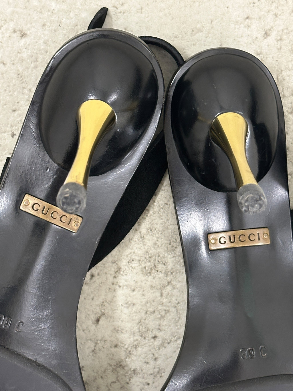 2000s Gucci by Tom Ford Gold-Hardware Strappy Sandals - EU39